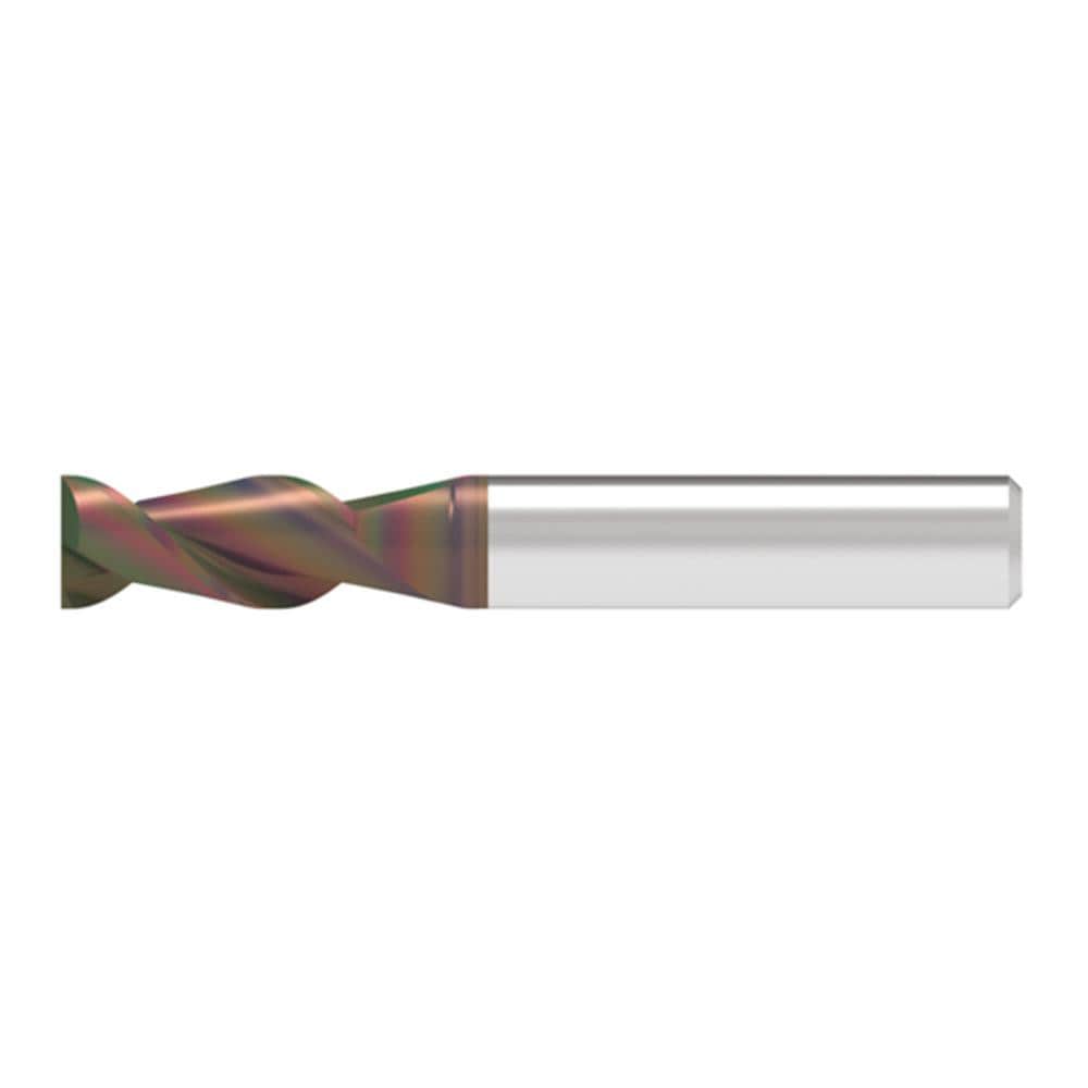 Corner Chamfer End Mill: 5.00 mm Dia, 10.50 mm LOC, 2 Flute, 0.10 mm Chamfer Width, Solid Carbide