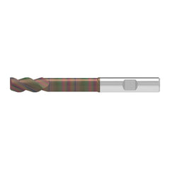 Corner Chamfer End Mill: 19.00 mm Dia, 52.00 mm LOC, 3 Flute, 0.20 mm Chamfer Width, Solid Carbide