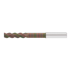 Corner Radius End Mill: 10.00 mm Dia, 41.00 mm LOC, 2.00 mm Radius, 3 Flute, Solid Carbide