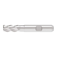 Corner Radius End Mill: 20.00 mm Dia, 42.00 mm LOC, 1.00 mm Radius, 3 Flute, Solid Carbide