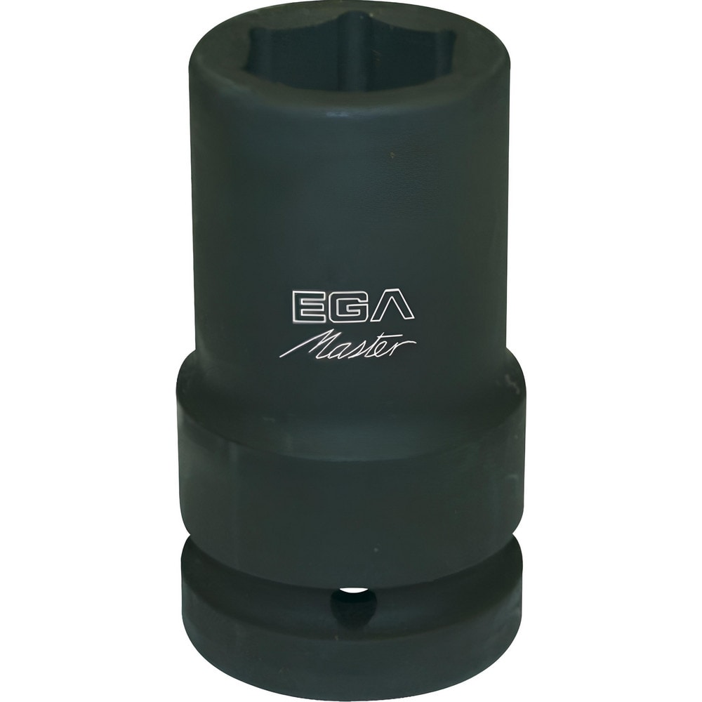 Impact Socket: 1" Drive, 2-1/8" Socket, Hex Drive