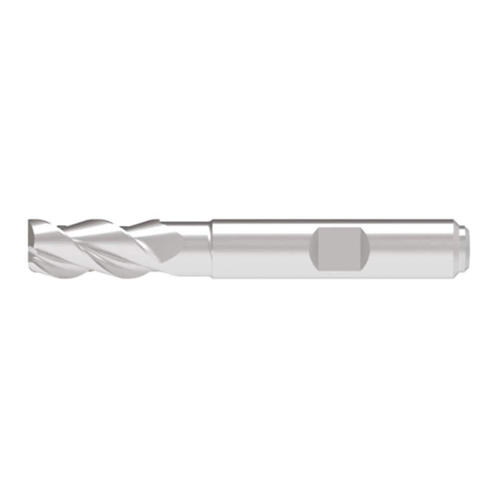Corner Radius End Mill: 16.00 mm Dia, 33.00 mm LOC, 1.50 mm Radius, 3 Flute, Solid Carbide