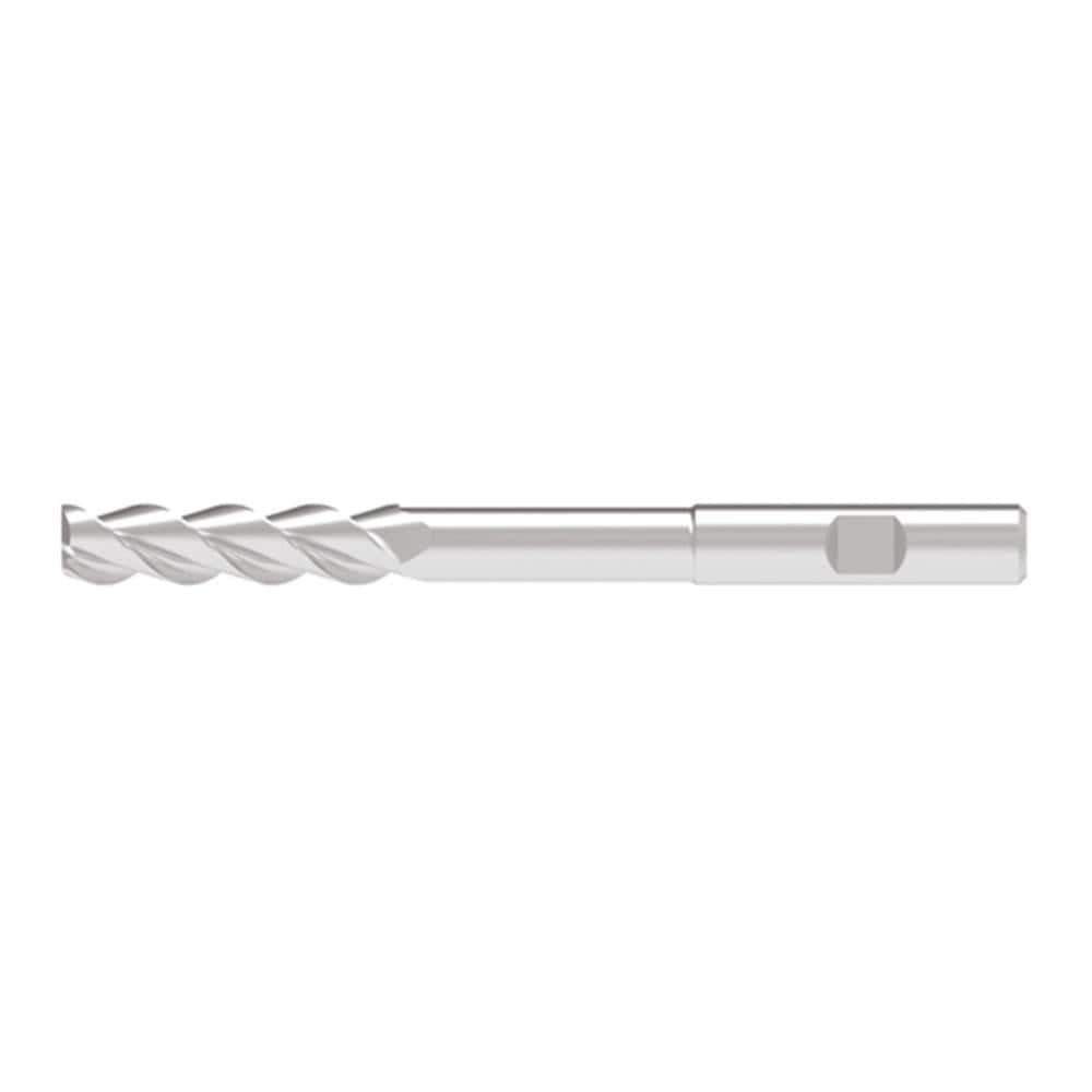 Corner Radius End Mill: 12.00 mm Dia, 49.00 mm LOC, 1.50 mm Radius, 3 Flute, Solid Carbide