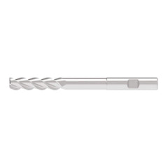 Corner Radius End Mill: 4.00 mm Dia, 16.50 mm LOC, 0.30 mm Radius, 3 Flute, Solid Carbide