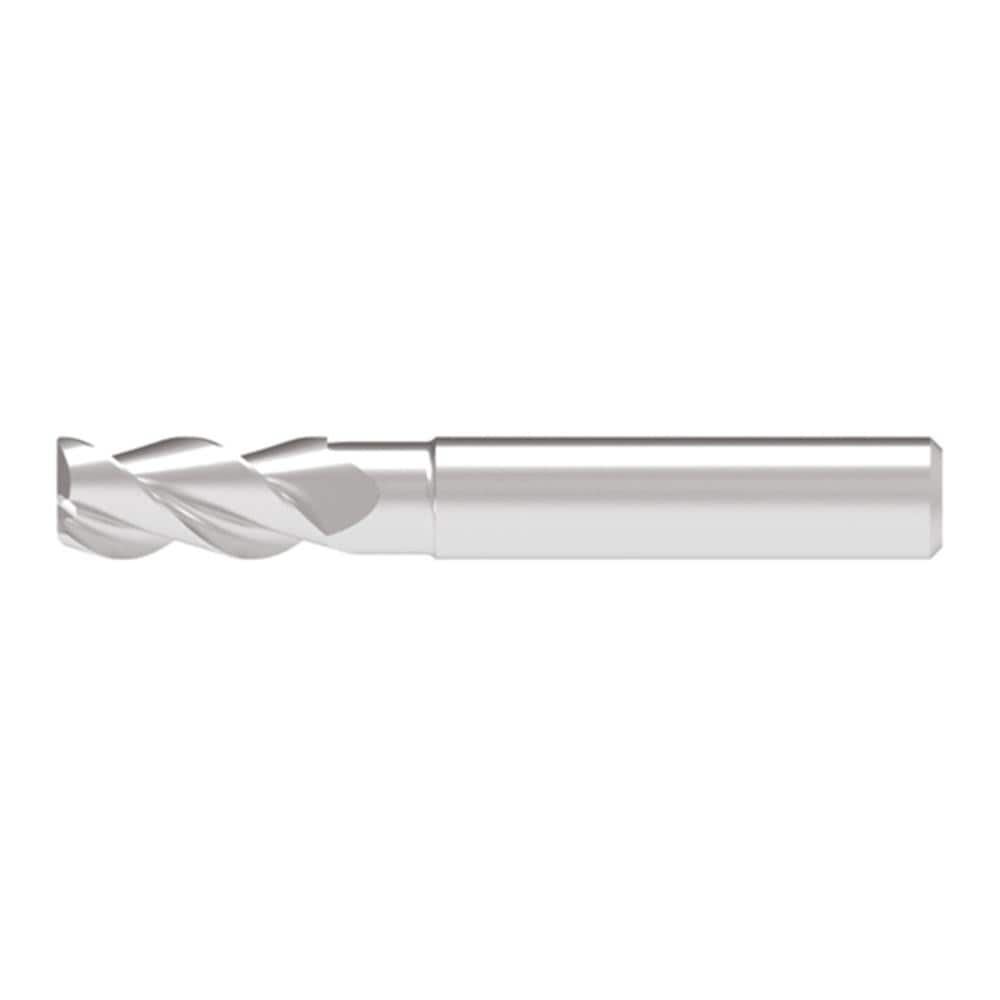 Corner Chamfer End Mill: 6.50 mm Dia, 21.00 mm LOC, 3 Flute, 0.20 mm Chamfer Width, Solid Carbide