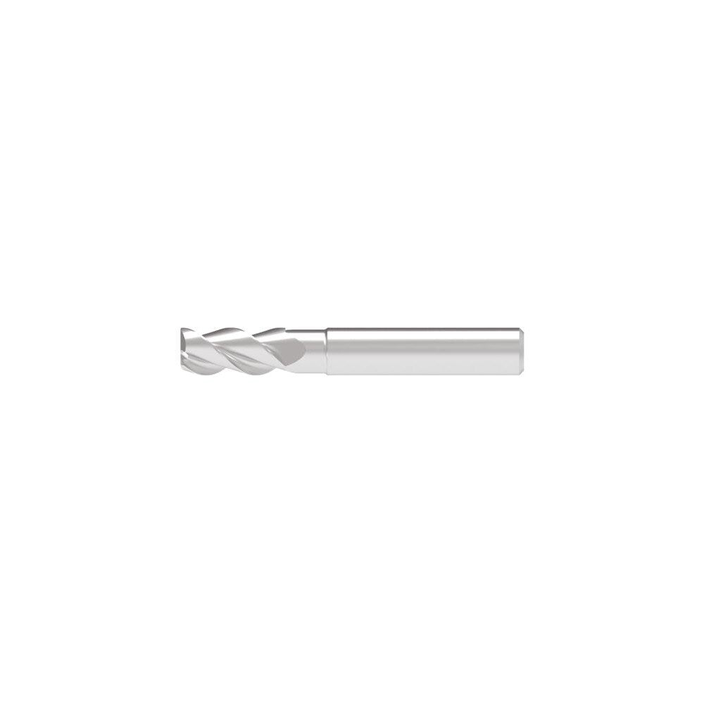 Corner Chamfer End Mill: 5.50 mm Dia, 13.00 mm LOC, 3 Flute, 0.10 mm Chamfer Width, Solid Carbide