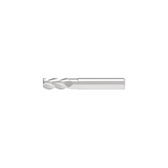 Corner Chamfer End Mill: 5.50 mm Dia, 13.00 mm LOC, 3 Flute, 0.10 mm Chamfer Width, Solid Carbide
