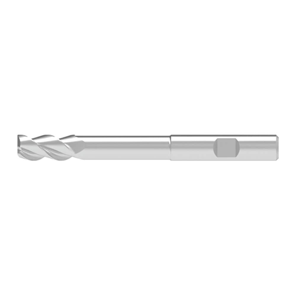 Corner Chamfer End Mill: 19.00 mm Dia, 52.00 mm LOC, 3 Flute, 0.20 mm Chamfer Width, Solid Carbide