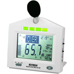 Sound Meter: A & C Frequency Weight, LCD Display