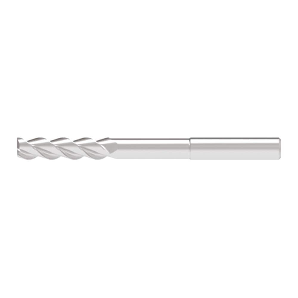 Corner Radius End Mill: 12.00 mm Dia, 49.00 mm LOC, 0.30 mm Radius, 3 Flute, Solid Carbide