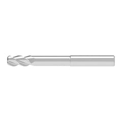 Corner Radius End Mill: 12.00 mm Dia, 31.00 mm LOC, 2.00 mm Radius, 3 Flute, Solid Carbide