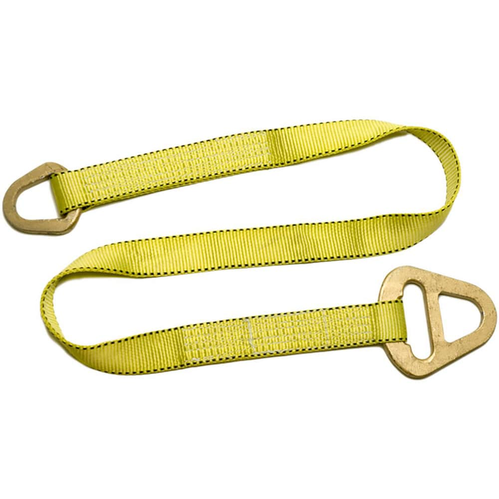 Triangle & Choker, Type 1 Web Sling: 16' Long, 3" Wide, 4800 lb Vertical Capacity, Nylon