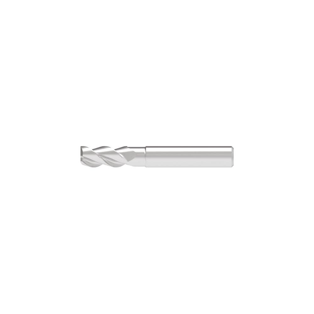 Corner Chamfer End Mill: 12.00 mm Dia, 25.00 mm LOC, 3 Flute, 0.20 mm Chamfer Width, Solid Carbide