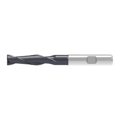 Corner Chamfer End Mill: 12.00 mm Dia, 45.00 mm LOC, 2 Flute, 0.20 mm Chamfer Width, Solid Carbide