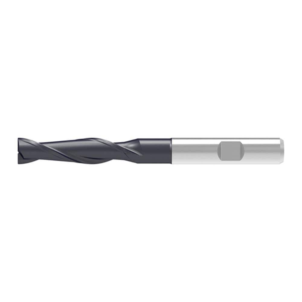 Corner Chamfer End Mill: 6.00 mm Dia, 40.00 mm LOC, 2 Flute, 0.12 mm Chamfer Width, Solid Carbide