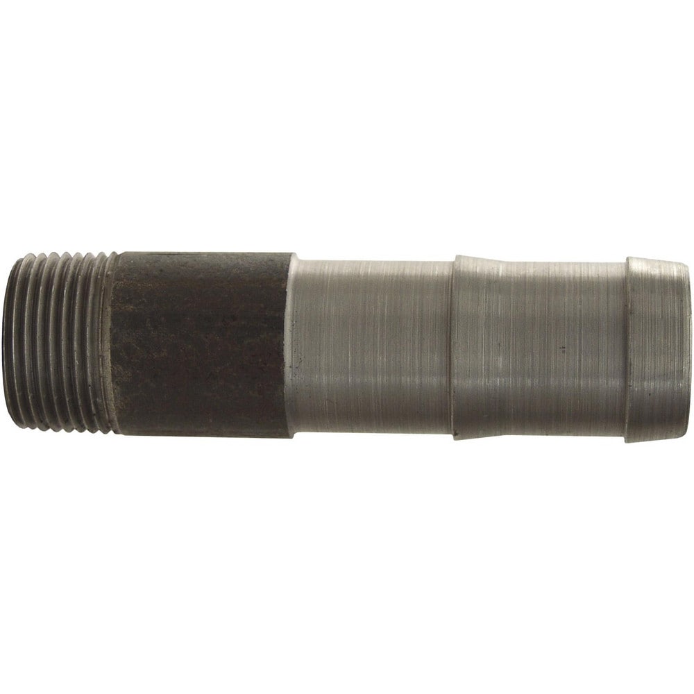 Combination Nipples For Hoses; Type: King Nipple; Material: Steel; Thread Standard: Male NPT; Thread Size: 3/4 in; Overall Length: 4.50 in; Epa Watersense Certified: No