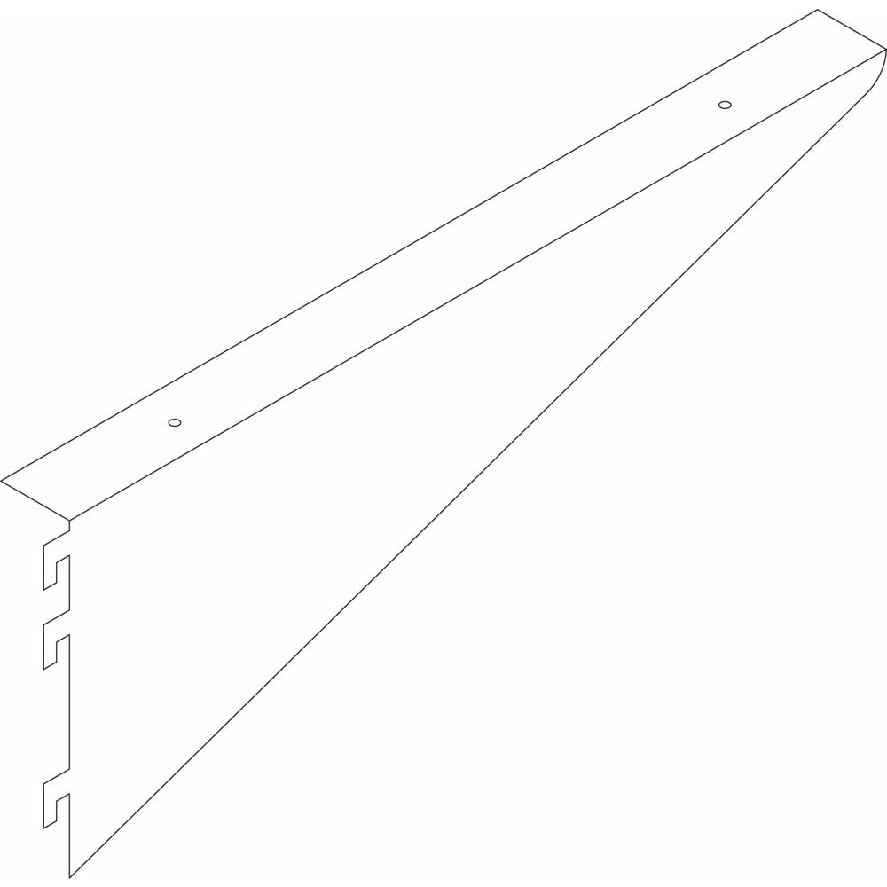 Cabinet Components & Accessories; Accessory Type: Shelf Bracket; For Use With: Shelving Stancions; Overall Depth: 8 in; Overall Height: 4 in; Material: Steel; Color: Pearl