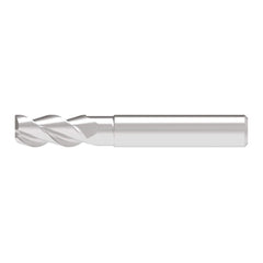 Corner Chamfer End Mill: 7.50 mm Dia, 17.00 mm LOC, 3 Flute, 0.20 mm Chamfer Width, Solid Carbide