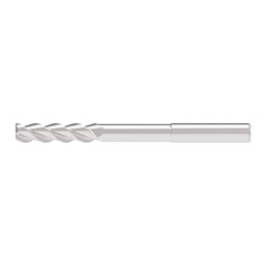 Corner Chamfer End Mill: 7.00 mm Dia, 33.00 mm LOC, 3 Flute, 0.20 mm Chamfer Width, Solid Carbide