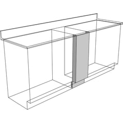Cabinet Components & Accessories; Accessory Type: Front Filler; For Use With: Sitting Height Cabinets; Overall Depth: 4 in; Overall Height: 27.6 in; Material: Steel; Color: Pearl; Overall Width: 18