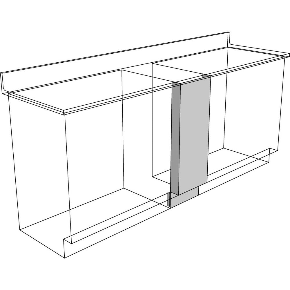 Cabinet Components & Accessories; Accessory Type: Front Filler; For Use With: Standing Height Cabinets; Overall Depth: 4 in; Overall Height: 35.1 in; Material: Steel; Color: Pearl; Overall Width: 18