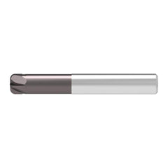 Corner Radius End Mill: 4.00 mm Dia, 2.50 mm LOC, 1.00 mm Radius, 4 Flute, Solid Carbide