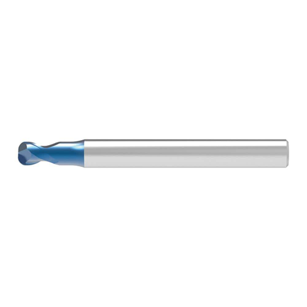 Corner Radius End Mill: 5.00 mm Dia, 5.00 mm LOC, 1.50 mm Radius, 2 Flute, Solid Carbide