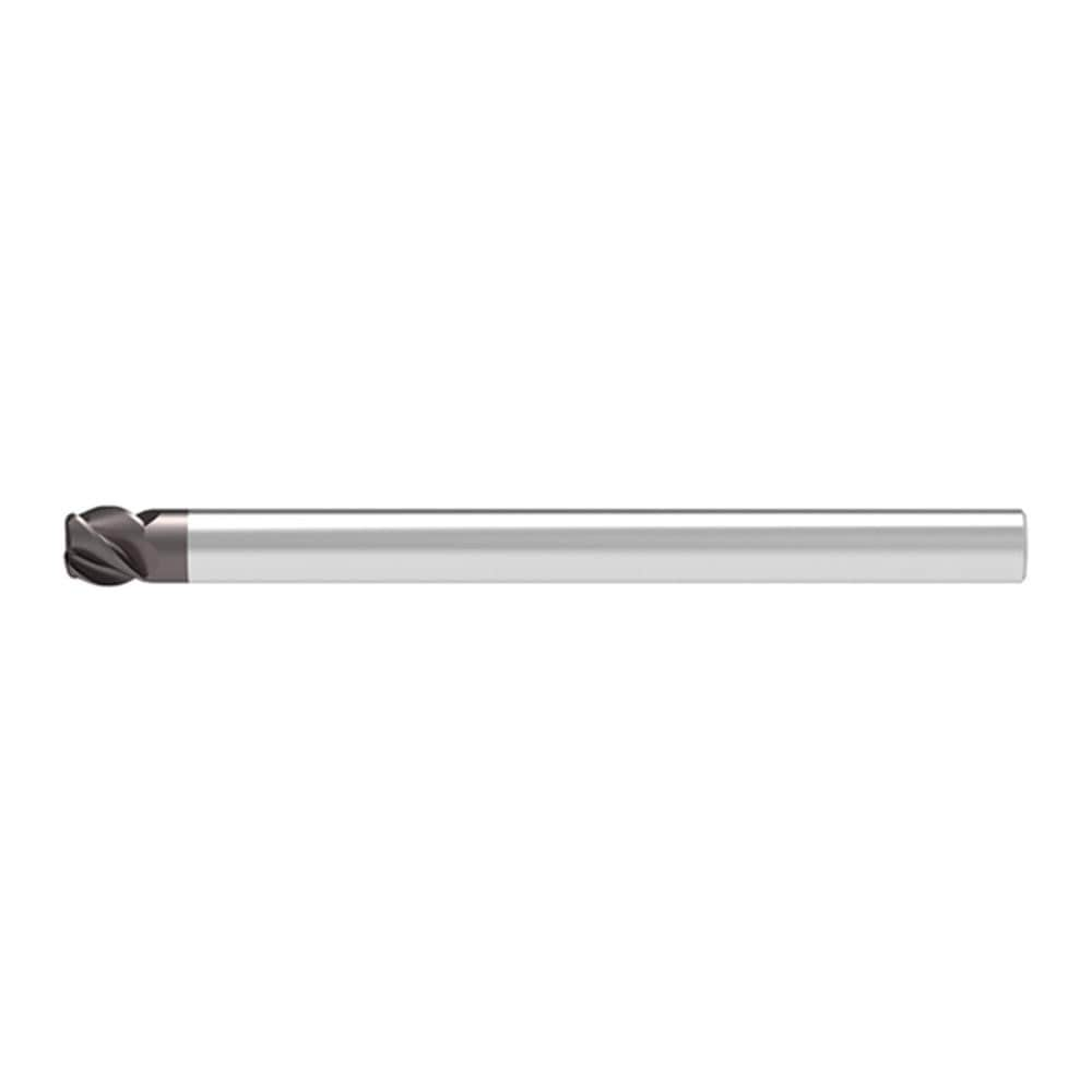 Corner Radius End Mill: 11.00 mm Dia, 15.00 mm LOC, 1.00 mm Radius, 4 Flute, Solid Carbide