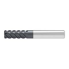 Corner Radius End Mill: 10.00 mm Dia, 25.00 mm LOC, 1.50 mm Radius, 4 Flute, Solid Carbide