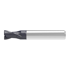 Corner Chamfer End Mill: 9.00 mm Dia, 13.00 mm LOC, 2 Flute, 0.20 mm Chamfer Width, Solid Carbide