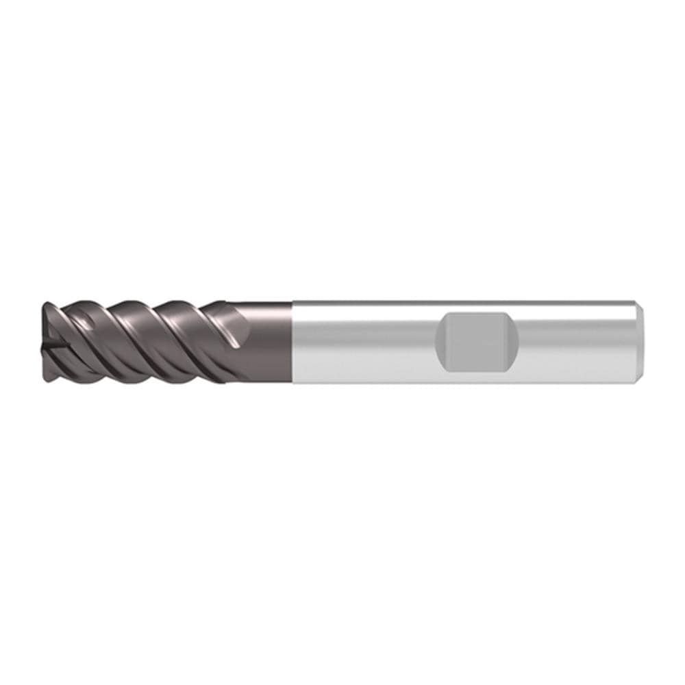 Corner Radius End Mill: 5.00 mm Dia, 13.00 mm LOC, 0.50 mm Radius, 4 Flute, Solid Carbide