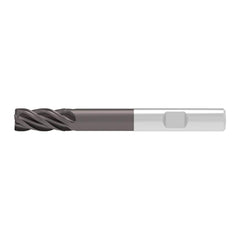 Corner Chamfer End Mill: 12.00 mm Dia, 26.00 mm LOC, 4 Flute, 0.35 mm Chamfer Width, Solid Carbide