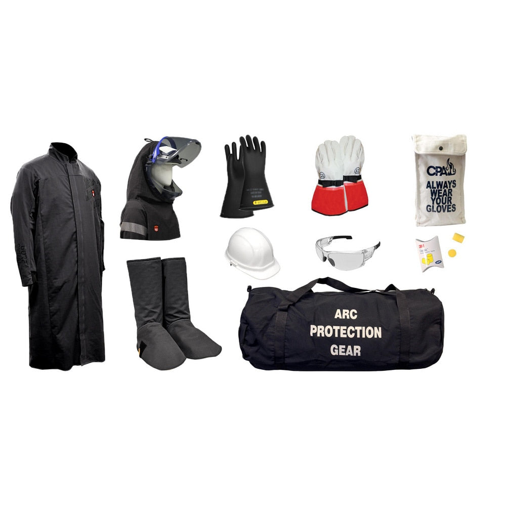 Arc Flash Clothing Kit: Size 3X-Large, Cotton, Coat, Hoods & Leggings