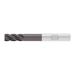 Corner Chamfer End Mill: 16.00 mm Dia, 32.00 mm LOC, 4 Flute, 0.35 mm Chamfer Width, Solid Carbide