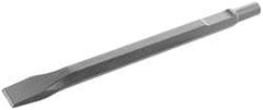 Hammer & Chipper Replacement Chisel: Spade, 4-1/2" Head Width, 15-1/2" OAL, 1-1/8" Shank Dia