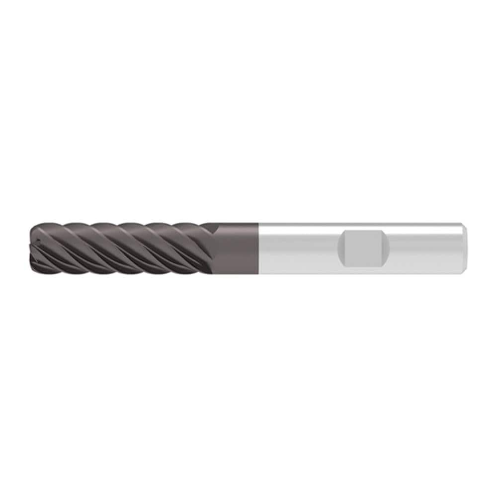 Corner Radius End Mill: 20.00 mm Dia, 60.00 mm LOC, 2.00 mm Radius, 8 Flute, Solid Carbide