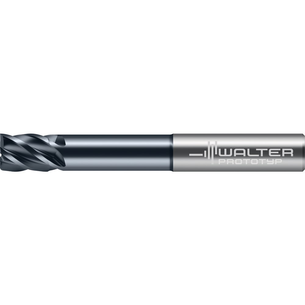 Square End Mill: 3/8" Dia, 1-1/8" LOC, 5 Flute, Solid Carbide