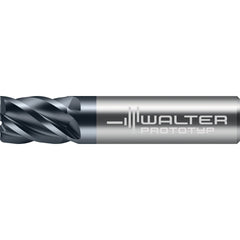 Square End Mill: 1/2" Dia, 5/8" LOC, 5 Flute, Solid Carbide