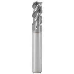 Corner Chamfer End Mill: 1/4" Dia, 1/2" LOC, 3 Flute, 0.0031" Chamfer Width, Solid Carbide