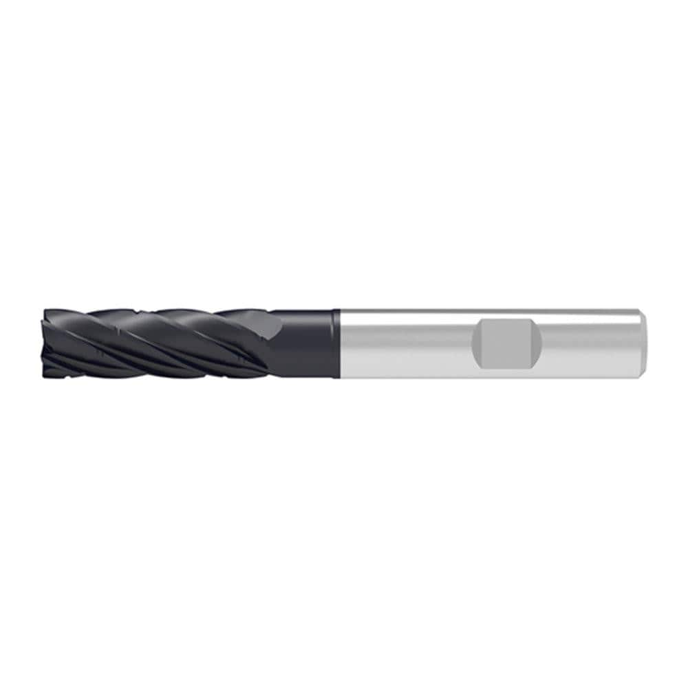 Corner Chamfer End Mill: 8.00 mm Dia, 25.00 mm LOC, 6 Flute, 0.20 mm Chamfer Width, Solid Carbide