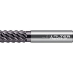 Square End Mill: 1/4" Dia, 1" LOC, 7 Flute, Solid Carbide