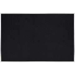 Cork Bulletin Boards; Bulletin Board Type: Recycled Rubber Tack Bulletin Board; Board Color: Black; Board Material: Rubber; Width (Inch): 84; Height (Inch): 48; Frame Material: Aluminum; Frame Color: Silver