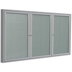 Cork Bulletin Boards; Bulletin Board Type: Enclosed Bulletin Board; Board Color: Silver; Board Material: Vinyl; Width (Inch): 72; Height (Inch): 48; Frame Material: Aluminum; Frame Color: Silver