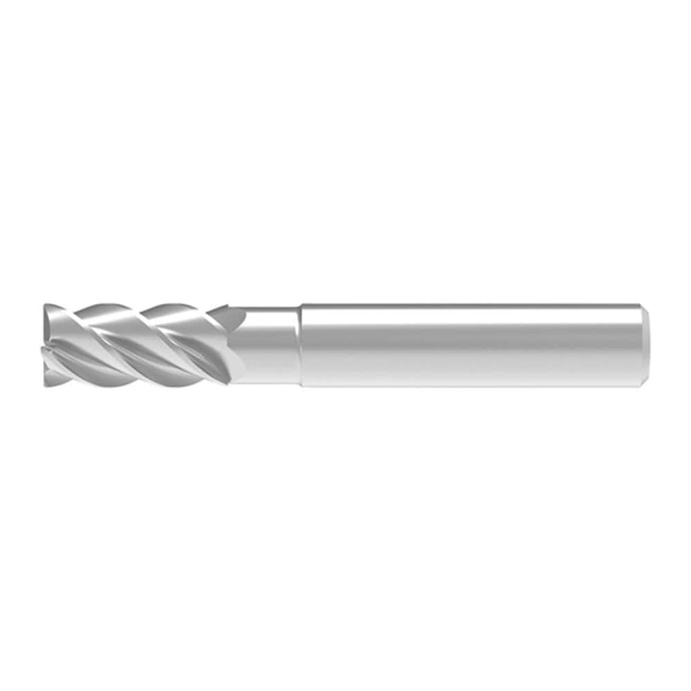 Corner Chamfer End Mill: 12.00 mm Dia, 26.00 mm LOC, 4 Flute, 0.20 mm Chamfer Width, Solid Carbide