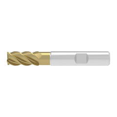 Corner Chamfer End Mill: 5.00 mm Dia, 13.00 mm LOC, 3 Flute, 0.12 mm Chamfer Width, Solid Carbide