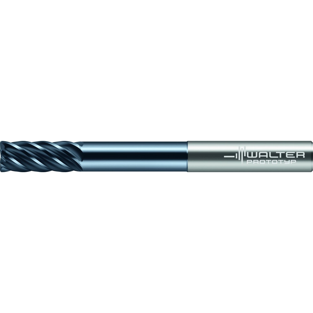 Corner Radius End Mill: 1/2" Dia, 1-1/4" LOC, 0.0300" Radius, 6 Flute, Solid Carbide