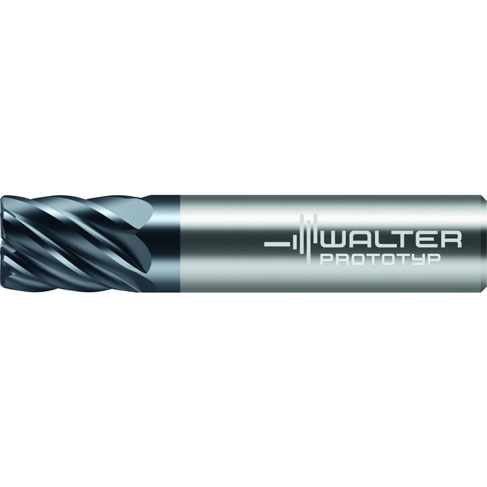 Corner Radius End Mill: 5/8" Dia, 1-1/4" LOC, 0.1200" Radius, 7 Flute, Solid Carbide