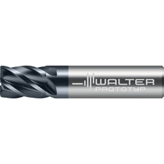 Corner Radius End Mill: 1/8" Dia, 1/4" LOC, 0.0150" Radius, 5 Flute, Solid Carbide