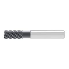 Corner Chamfer End Mill: 8.00 mm Dia, 19.00 mm LOC, 6 Flute, 0.12 mm Chamfer Width, Solid Carbide