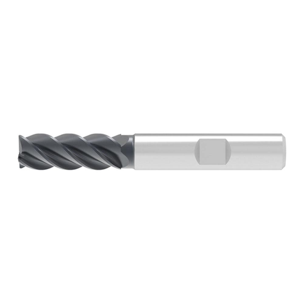 Corner Chamfer End Mill: 16.00 mm Dia, 32.00 mm LOC, 4 Flute, 0.20 mm Chamfer Width, Solid Carbide